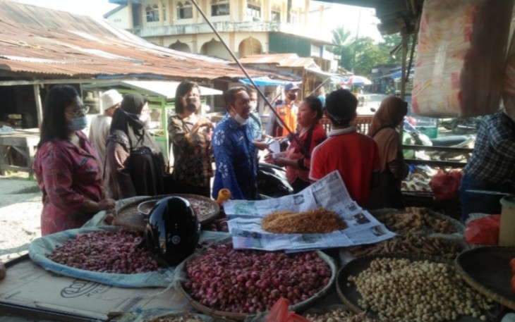 Satgas Pangan Tebing Tinggi saat Sidak Kebutuhan Pokok