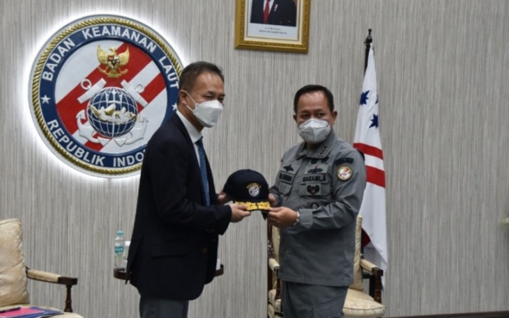 Kepala Bakamla RI saat Terima Delegasi Japan International Cooperation Agency (JICA).  