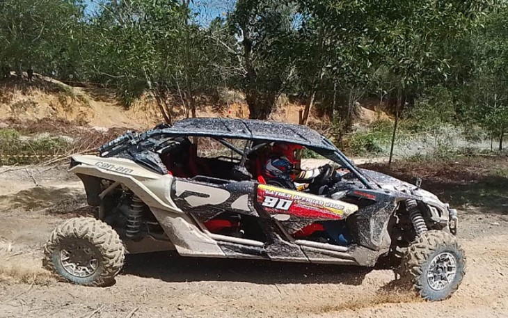 Kapolda Kalteng saat Latihan Bersama Pecinta Offroad