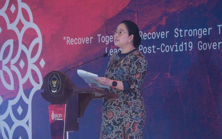Ketua DPR RI Puan Maharani saat menghadiri Supreme Audit Institutions 20 (SAI20) 