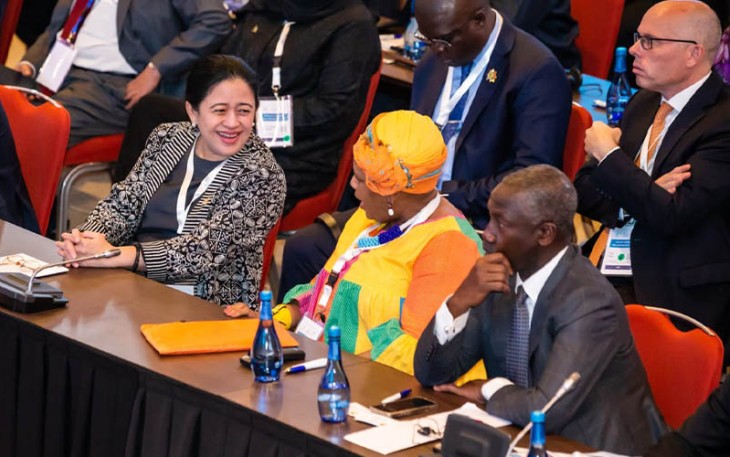 Puan saat menghadiri 34th Session of the Forum of Women Parliamentarians di Kigali, Rwanda, Selasa (11/10/2022). 