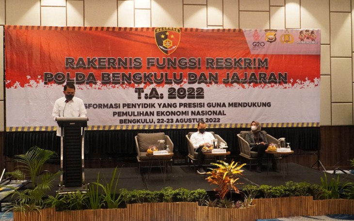 Ditreskrimum Polda Bengkulu saat Gelar Rakernis Fungsi Reskrim