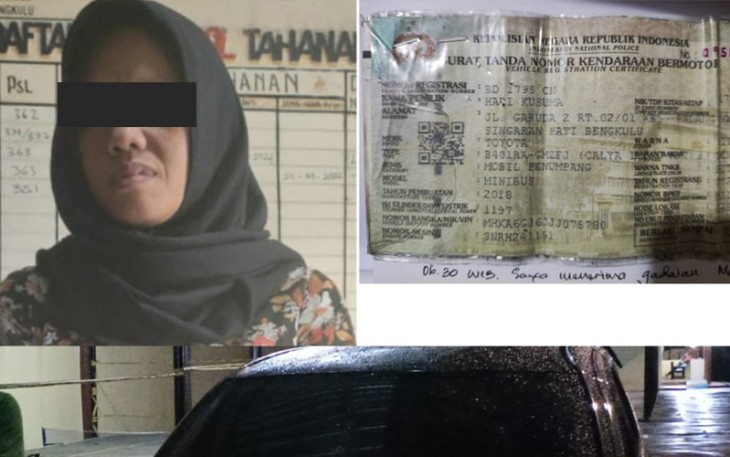 Tersangka dan barang bukti saat diamankan