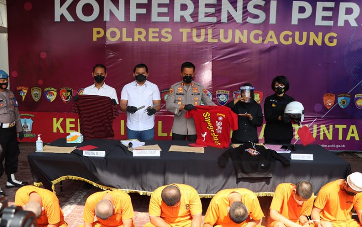 Konferensi Pers Polres Tulungagung 