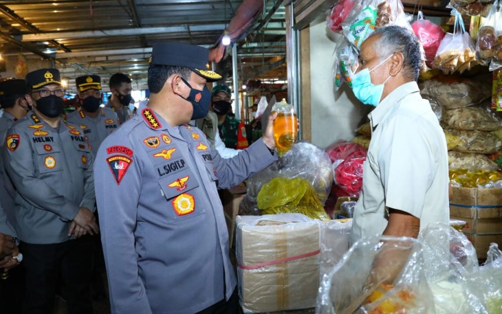 Kapolri saat Turun Langsung ke Pasar