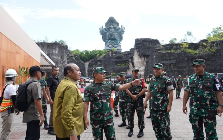 Kasad Didampingi Irdam IX/Udayana saat Tinjau Venue G20