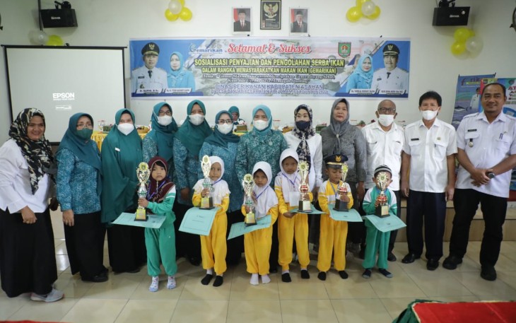 Dinas Perikanan saat Gelar Sosialisasi Penyajian dan pengolahan Serba Ikan 