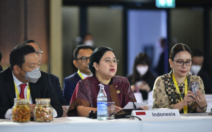Puan di hadapan delegasi APPF di Bangkok, Kamis (27/10/2022).