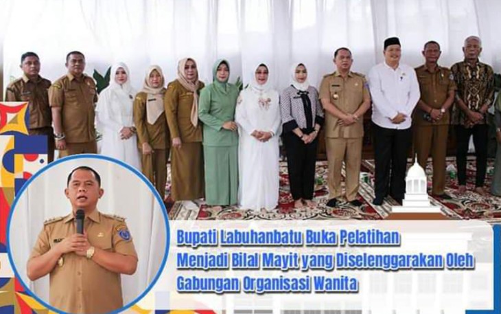 Bupati Labuhanbatu saat Buka Pelatihan Bilal Mayit 