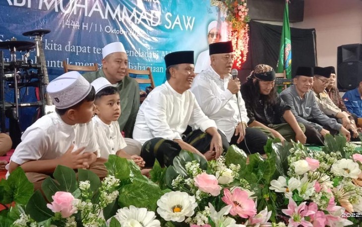 Bupati Sanusi saat hadiri Maulid Nabi Bersama RISGO