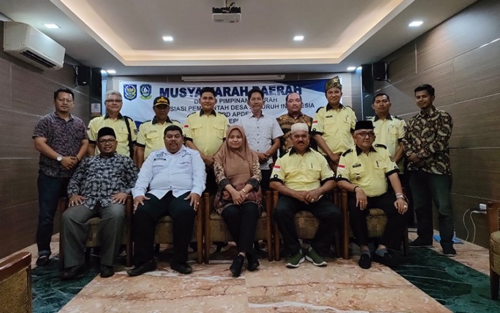 Foto bersama usai Musda ke-II APDESI Provinsi Kepri, Senin (21/03/2022).