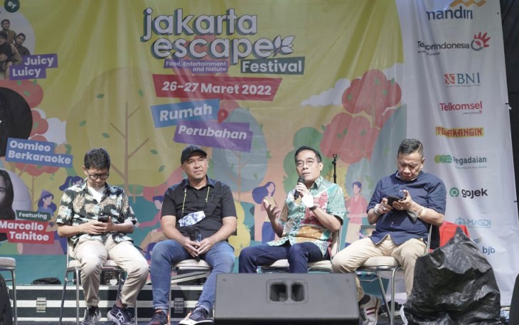  Staf Ahli Menteri Bidang Ekonomi Makro, KemenKopUKM, Rulli Nuryanto dalam acara Jakarta Escape Festival, Sabtu (26/3/2022) kemarin. 