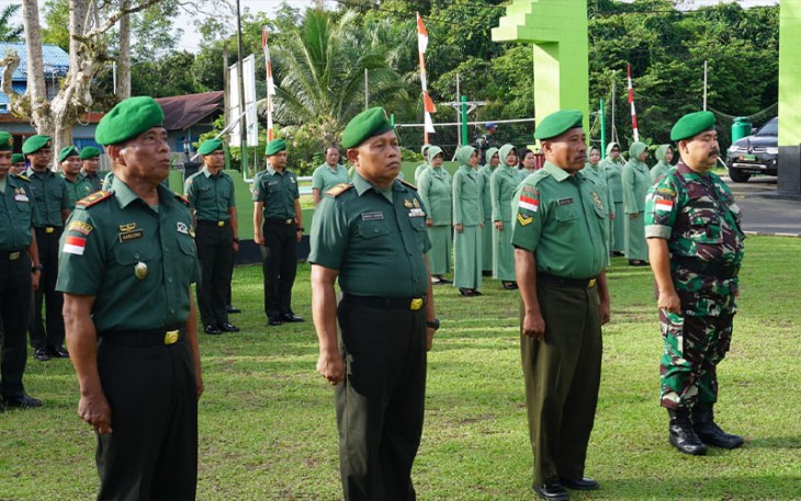Dandim saat Pimpin Acara Purna Tugas Personil Kodim 1206/PSB 