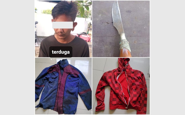 Tersangka dan barang bukti saat diamankan