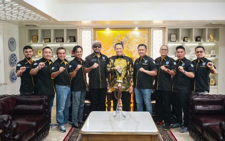 Bamsoet saat menerima pengurus IMI Kalimantan Timur, di Jakarta, Selasa (18/10/22).