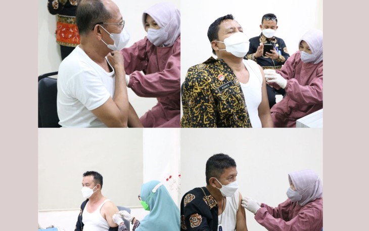Jajaran Kanwil KemenkumHam Bengkulu Vaksinasi Tahap III