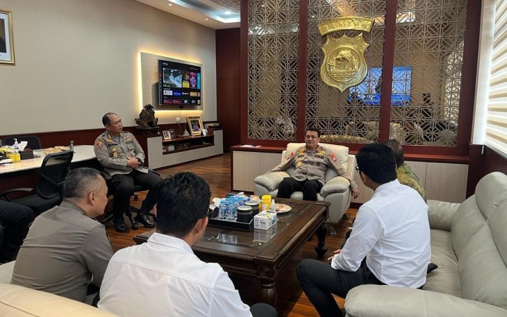 Kapolda Banten saat Terima Kunjungan Silaturahmi Bank BRI