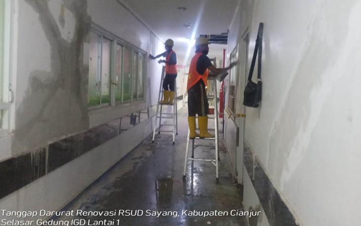 Renovasi RS Sayang Pasca Gempa Cianjur