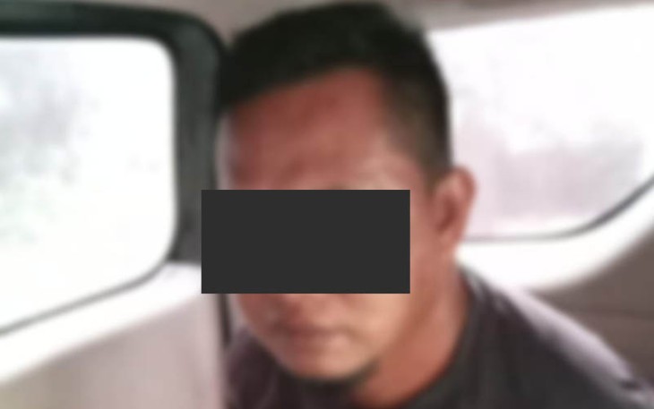 Tersangka saat diamankan