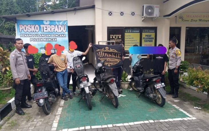 Terduga Pelaku dan Barang Bukti saat Diamankan 