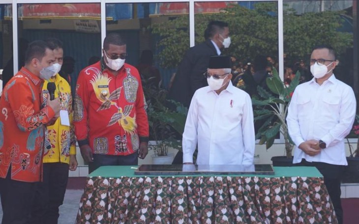 PLUT KUMKM Biak Numfor diresmikan oleh Wakil Presiden RI Ma’ruf Amin, Jumat (2/12).