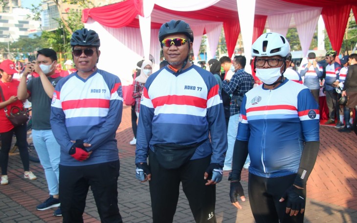 Lapas Cilegon Ikuti Gowes Sehat Bareng Kemenkumham