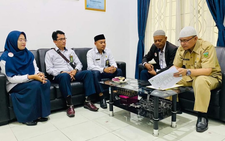 Jajaran Pengadilan Agama Kota Padang melakukan Kunjungan ke Diskominfo.