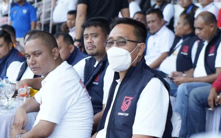 Bupati Labusel saat Hadiri Pembukaan Bonas Cup 2022 di RantauPrapat
