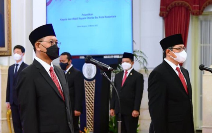 Pelantikan Kepala dan Wakil Kepala Otorita IKN