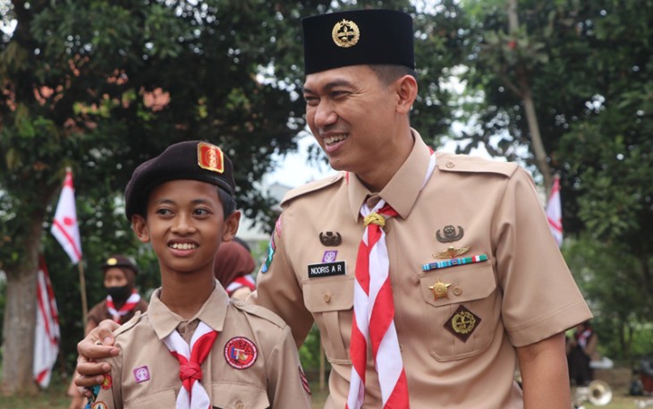 Dandim Tulungagung saat Ikuti Apel Besar Peringatan Hari Pramuka Ke-61 Tahun 2022