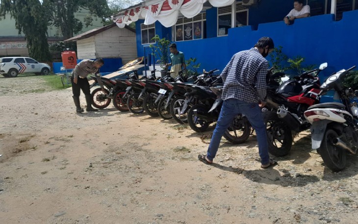 Satlantas Polres Aceh Timur Menindak Tegas Knalpot Brong