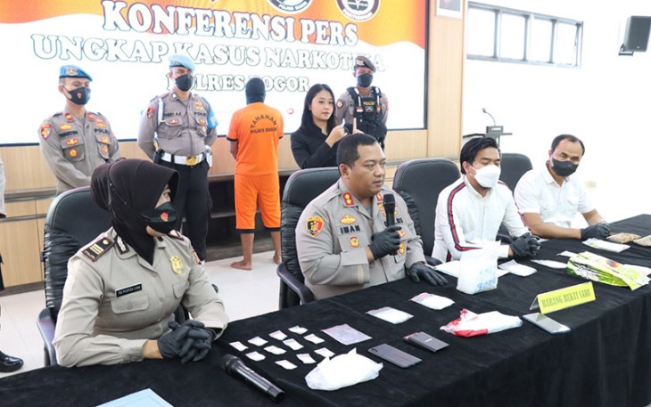 Konferensi Pers Polres Bogor, Rabu (31/08/2022)