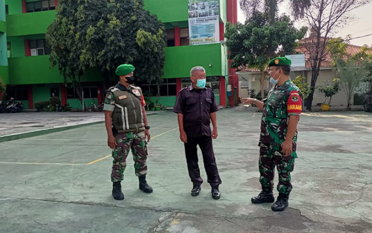 Danramil saat Sambangi Kampus Ibnu Chaldun
