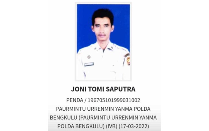 Foto Almarhum Penda Joni T Saputra semasa hidup