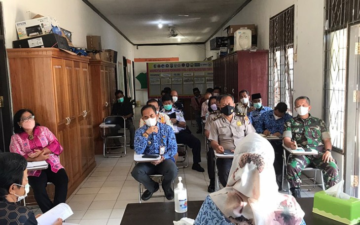Rapat Koordinasi dalam rangka membahas Ijin Pembangunan Pasar Ramadhan 1443/2022 M pada kamis (17/3).