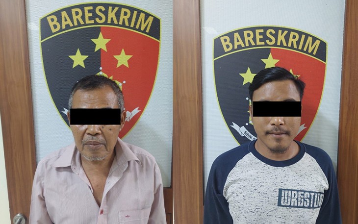 Tersangka saat diamankan