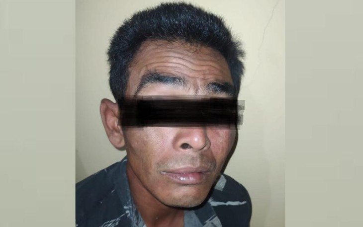 Tersangka saat diamankan