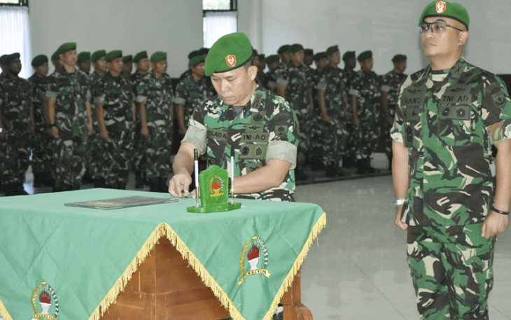 Danrindam Jaya Kolonel Inf Ayub Akbar Pimpin Sertijab Wadan Rindam Jaya.