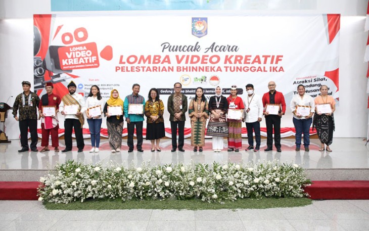 Ditjen Pol dan PUM Kemendagri usai Gelar Puncak Acara Lomba Video Kreatif Pelestarian Bhinneka Tunggal Ika