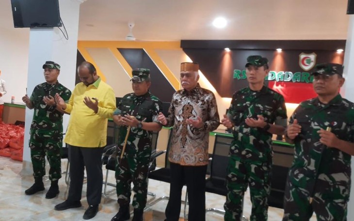 Kodam I/BB dan RSU Bidadari saat Santuni 100 Anak Yatim/Piatu di Batubara 