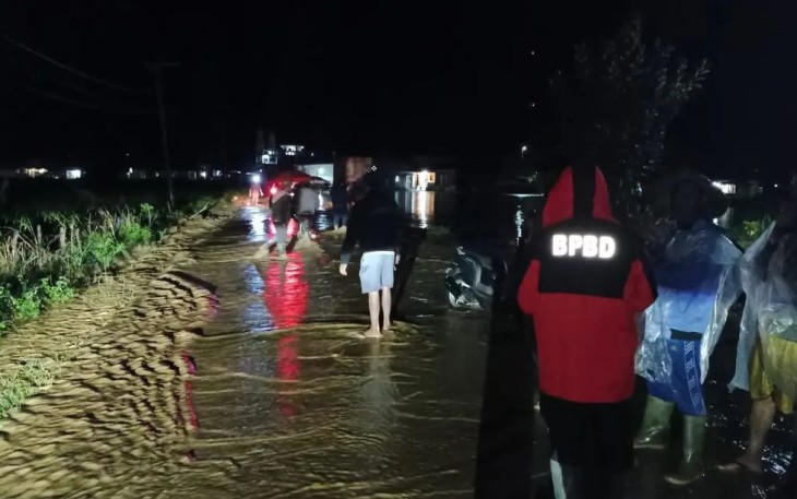 Kondisi Banjir di Aceh Tengah, Sabtu (11/11) malam. 