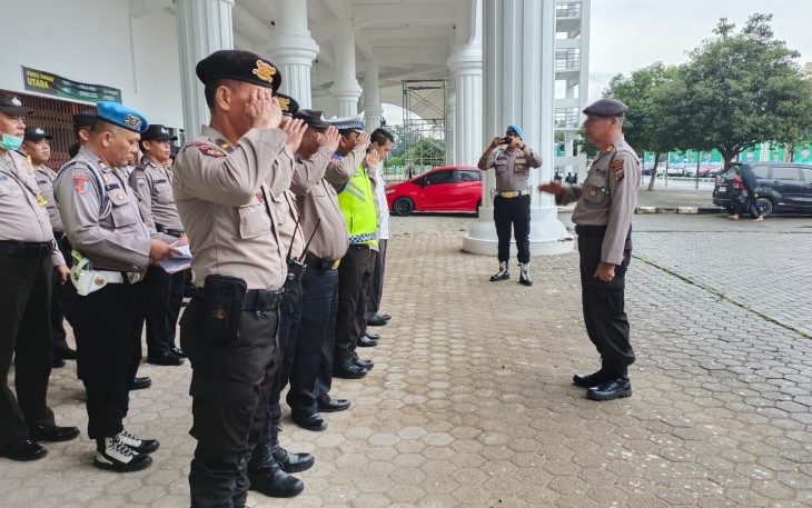 Polrestabes Medan Kawal Kegiatan Al-Jamiyatul Washliyah di Komplek Dispora Sumut 