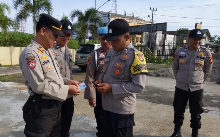Polsek Belitang Tiga saat Gaktibplin