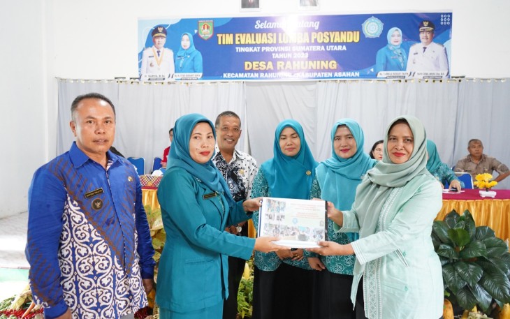 Tim Evaluasi TP-PKK Sumut Kunjungi Desa Rahuning