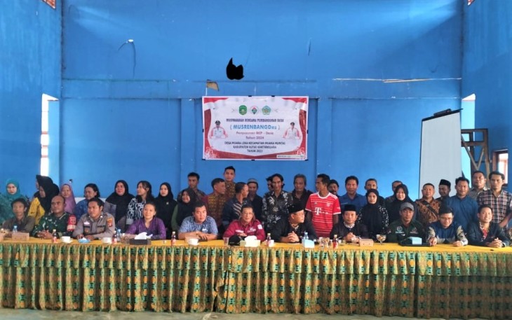 Babinsa Muara Leka Siap Dukung Proses Pembangunan Desa