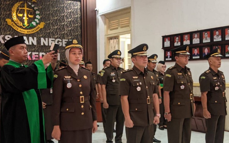 Kajari Kota Kediri Lantik 4 Pejabat Baru di Internal Korps Adhyaksa 