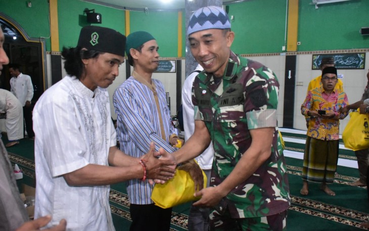Dandim 1016 Palangka Raya saat Hadiri Safari Ramadhan Bersama Unsur Forkopimda Palangka Raya