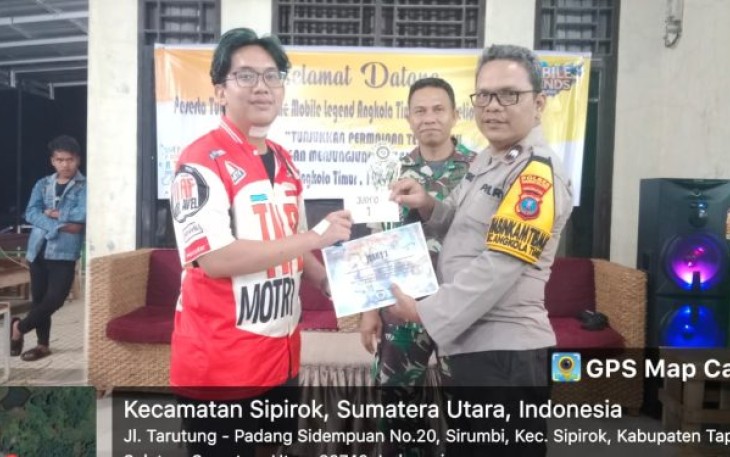 Bhabinkamtibmas Polsek Sipirok Jadi Ketua Panitia Turnamen e-Sport