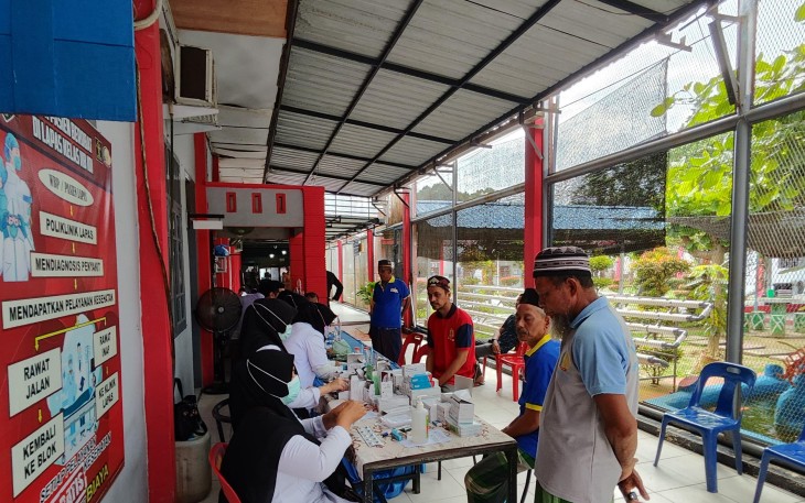 Lapas Kelas IIB Idi Berikan Pemeriksaan Kesehatan Rutin