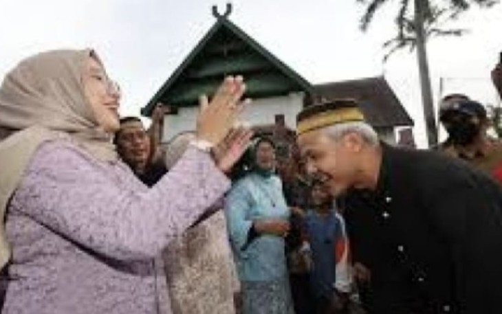 Calon presiden (capres) nomor urut 3 Ganjar Pranowo saat melakukan kunjungan ke sejumlah wilayah di Indonesia Timur.